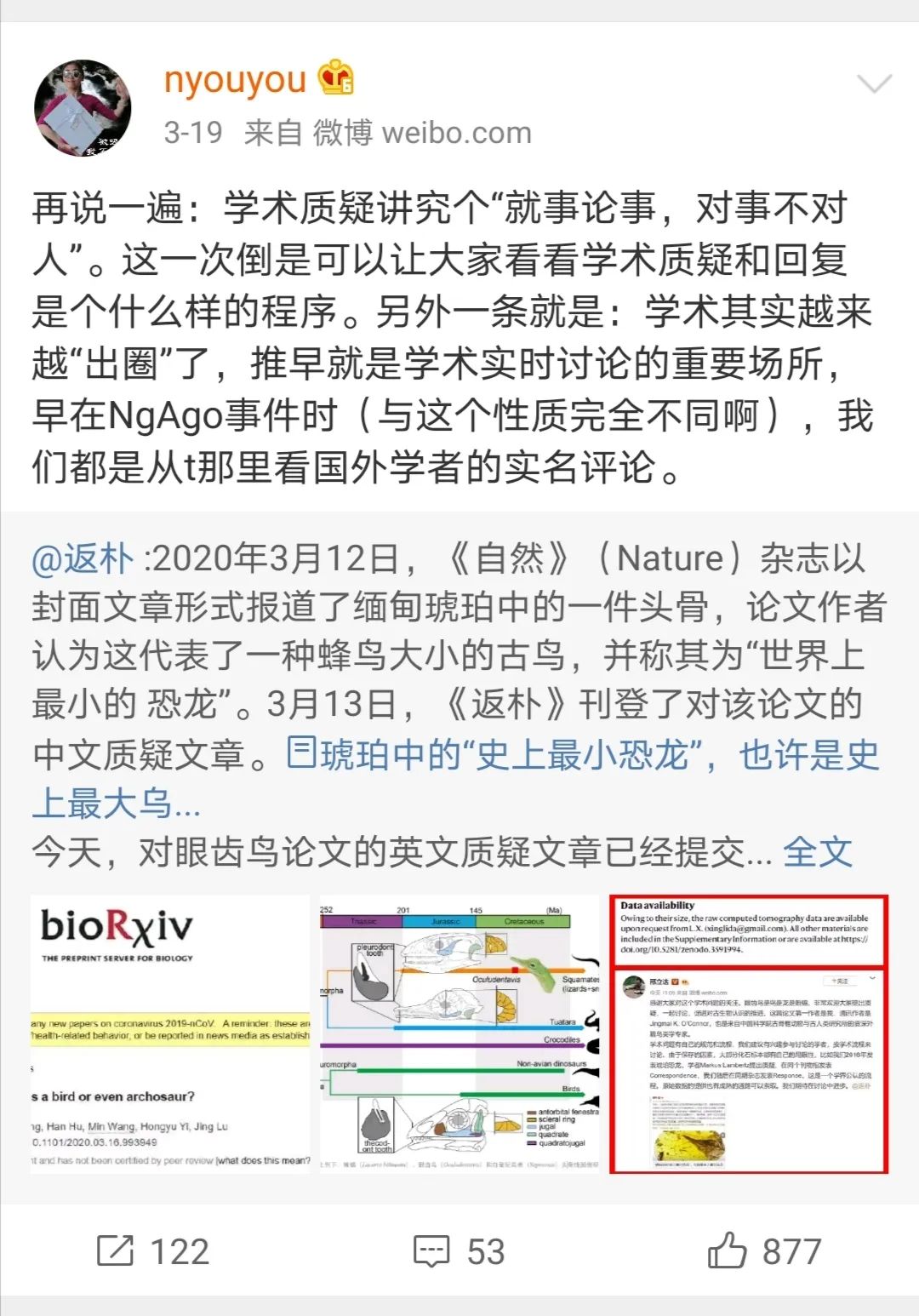 史上最快被撤稿的Nature封面論文：顏寧等質(zhì)疑后，邢立達(dá)等撤回琥珀中發(fā)現(xiàn)恐龍的論文