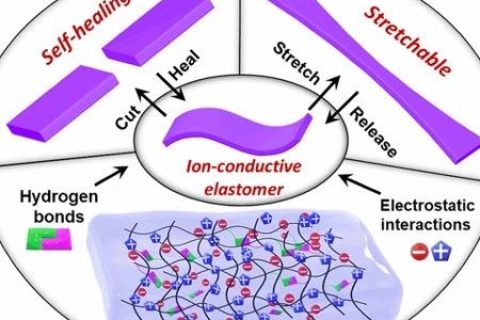 ?不依賴于壓力的觸摸傳感器！可自修復(fù)的純固態(tài)、無液體、可拉伸、高彈性離子導(dǎo)體